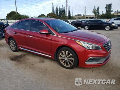 Czwarte zdjęcie samochodu z boku: 2017 HYUNDAI SONATA SPORT VIN:5NPE34AF2HH554131 - miniatura