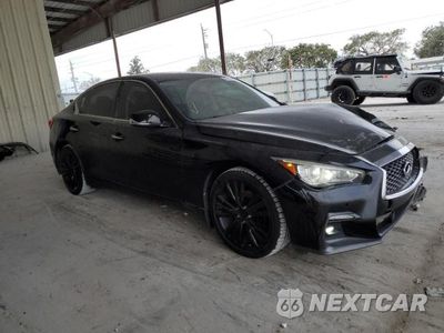 Czwarte zdjęcie samochodu z boku: 2018 INFINITI Q50 LUXE VIN:JN1EV7AR6JM434949 - miniatura
