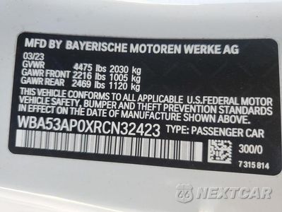 Zdjęcie 13 z 13 samochodu: 2024 BMW 430I VIN:WBA53AP0XRCN32423 - miniatura