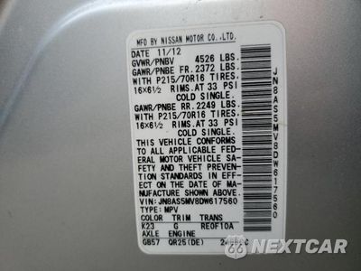 Zdjęcie 13 z 13 samochodu: 2013 NISSAN ROGUE S VIN:JN8AS5MV8DW617560 - miniatura