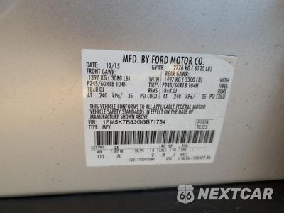 Zdjęcie 13 z 13 samochodu: 2016 FORD EXPLORER VIN:1FM5K7B83GGB71754 - miniatura