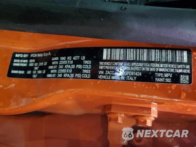 Zdjęcie 12 z 12 samochodu: 2016 JEEP RENEGADE LATITUDE VIN:ZACCJABT9GPD81424 - miniatura