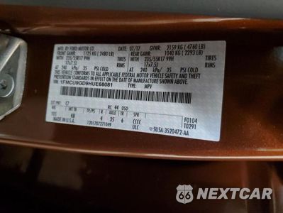 Zdjęcie 12 z 12 samochodu: 2017 FORD ESCAPE SE VIN:1FMCU9GD9HUE68081 - miniatura
