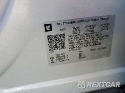 Zdjęcie 13 z 13 samochodu: 2020 CHEVROLET EQUINOX LT VIN:2GNAXLEX5L6138479 - miniatura