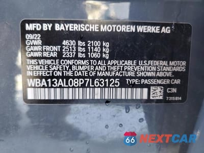 Zdjęcie 12 z 12 samochodu: 2023 BMW M235XI VIN:WBA13AL08P7L63125 - miniatura
