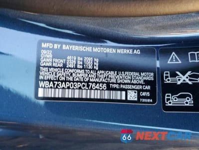 Zdjęcie 12 z 12 samochodu: 2023 BMW 430XI VIN:WBA73AP03PCL76456 - miniatura