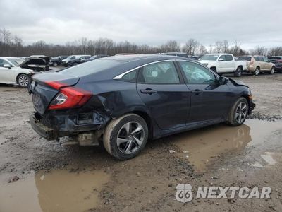 Trzecie zdjęcie samochodu z tyłu: 2019 HONDA CIVIC LX VIN:2HGFC2F67KH551177 - miniatura