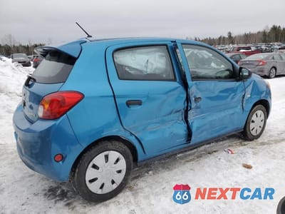 Trzecie zdjęcie samochodu z tyłu: 2015 MITSUBISHI MIRAGE DE VIN:ML32A3HJ0FH050981 - miniatura