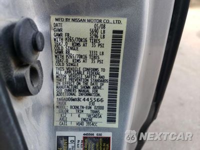Zdjęcie 12 z 12 samochodu: 2008 NISSAN FRONTIER KING CAB LE VIN:1N6AD06WX8C445566 - miniatura
