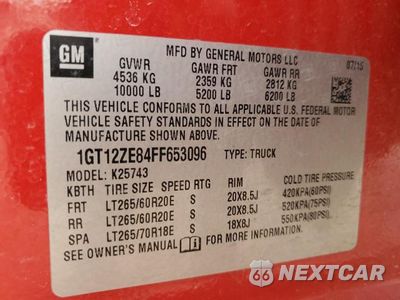 Zdjęcie 13 z 13 samochodu: 2015 GMC SIERRA K2500 SLT VIN:1GT12ZE84FF653096 - miniatura