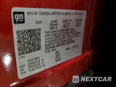 Zdjęcie 13 z 13 samochodu: 2023 GMC TERRAIN SLT VIN:3GKALVEG3PL187590 - miniatura