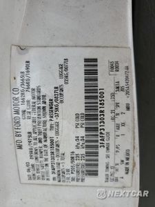 Zdjęcie 12 z 12 samochodu: 2003 FORD FOCUS ZX3 VIN:3FAFP31303R185001 - miniatura