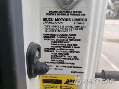 Zdjęcie 12 z 12 samochodu: 2011 ISUZU NPR VIN:JALC4W166B7003050 - miniatura