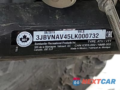 Zdjęcie 10 z 10 samochodu: 2020 CAN-AM MAVERICK X3 MAX X RS TURBO RR VIN:3JBVNAV45LK000732 - miniatura