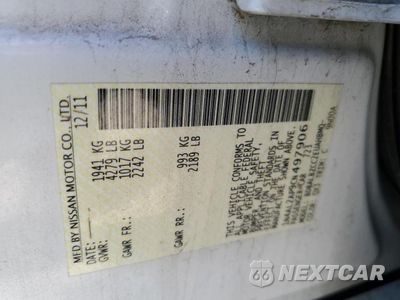 Zdjęcie 12 z 12 samochodu: 2012 NISSAN ALTIMA BASE VIN:1N4AL2AP9CN497906 - miniatura
