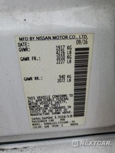 Zdjęcie 12 z 12 samochodu: 2017 NISSAN ALTIMA 2.5 VIN:1N4AL3AP0HC130658 - miniatura