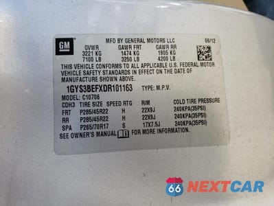 Zdjęcie 14 z 14 samochodu: 2013 CADILLAC ESCALADE LUXURY VIN:1GYS3BEFXDR101163 - miniatura