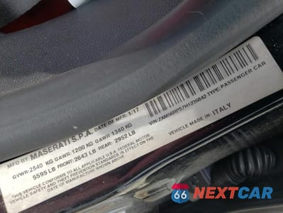 Zdjęcie 12 z 12 samochodu: 2017 MASERATI QUATTROPORTE S VIN:ZAM56RPS7H1236842 - miniatura