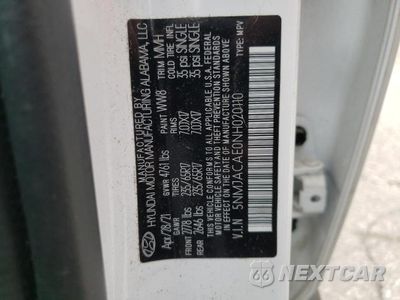 Zdjęcie 13 z 13 samochodu: 2022 HYUNDAI TUCSON SE VIN:5NMJACAE0NH020110 - miniatura