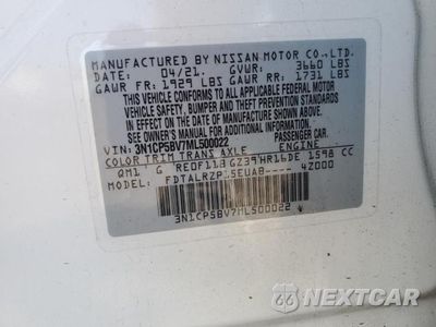 Zdjęcie 13 z 13 samochodu: 2021 NISSAN KICKS S VIN:3N1CP5BV7ML500022 - miniatura