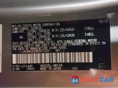 Zdjęcie 12 z 12 samochodu: 2023 LEXUS NX 350H VIN:JTJHKCEZ3P2015397 - miniatura