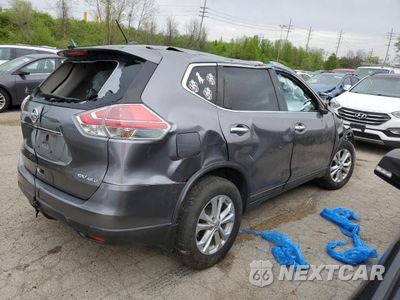 Trzecie zdjęcie samochodu z tyłu: 2016 NISSAN ROGUE S VIN:KNMAT2MV7GP700385 - miniatura