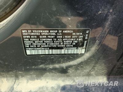 Zdjęcie 12 z 12 samochodu: 2017 VOLKSWAGEN PASSAT R-LINE VIN:1VWDT7A35HC001212 - miniatura