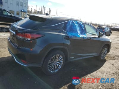 Trzecie zdjęcie samochodu z tyłu: 2022 LEXUS RX 450H VIN:2T2JGMDA2NC089007 - miniatura