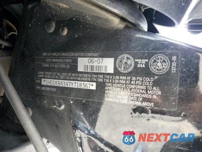 Zdjęcie 10 z 10 samochodu: 2007 HARLEY-DAVIDSON FLHX CALIFORNIA VIN:1HD1KB4347Y718367 - miniatura
