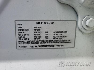 Zdjęcie 13 z 13 samochodu: 2021 TESLA MODEL Y VIN:5YJYGDEE6MF087033 - miniatura