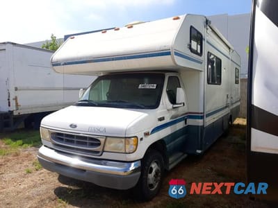 Drugie zdjęcie samochodu z przodu: 1999 FORD ECONOLINE E450 SUPER DUTY CUTAWAY VAN RV VIN:1FDXE40S1XHA56318 - miniatura