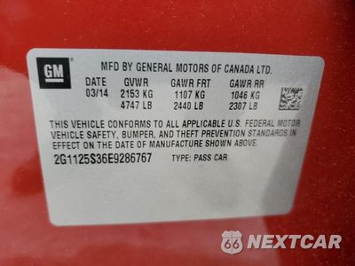 Zdjęcie 12 z 12 samochodu: 2014 CHEVROLET IMPALA LT VIN:2G1125S36E9286767 - miniatura