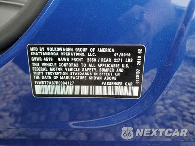 Zdjęcie 12 z 12 samochodu: 2017 VOLKSWAGEN PASSAT R-LINE VIN:1VWDT7A37HC004127 - miniatura