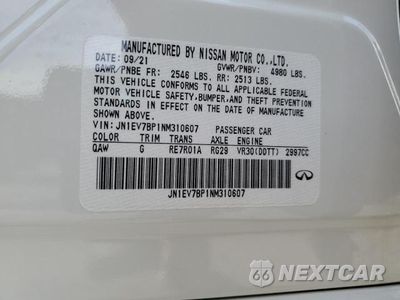 Zdjęcie 13 z 13 samochodu: 2022 INFINITI Q50 LUXE VIN:JN1EV7BP1NM310607 - miniatura