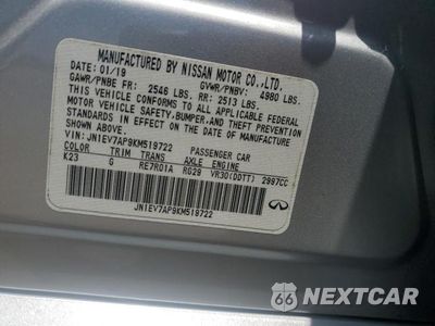 Zdjęcie 12 z 12 samochodu: 2019 INFINITI Q50 LUXE VIN:JN1EV7AP9KM519722 - miniatura