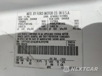 Zdjęcie 13 z 13 samochodu: 1999 FORD RANGER SUPER CAB VIN:1FTYR14V6XPA59298 - miniatura