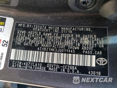 Zdjęcie 12 z 12 samochodu: 2018 TOYOTA CAMRY XSE VIN:4T1BZ1HK3JU011445 - miniatura