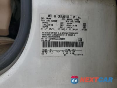 Zdjęcie 13 z 13 samochodu: 1999 FORD F350 SRW SUPER DUTY VIN:1FTSW31FXXEE43099 - miniatura