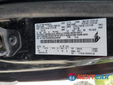 Zdjęcie 13 z 13 samochodu: 2014 FORD ECONOLINE E150 VAN VIN:1FTNE1EW0EDA24096 - miniatura