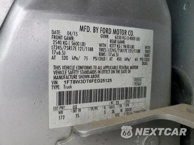 Zdjęcie 13 z 13 samochodu: 2015 FORD F350 SUPER DUTY VIN:1FT8W3DT6FED25125 - miniatura