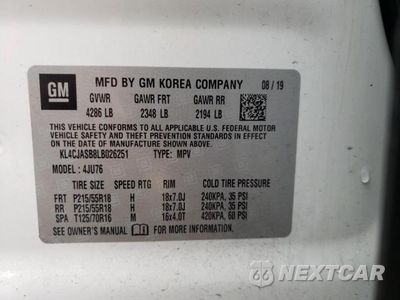 Zdjęcie 13 z 13 samochodu: 2020 BUICK ENCORE PREFERRED VIN:KL4CJASB8LB026251 - miniatura