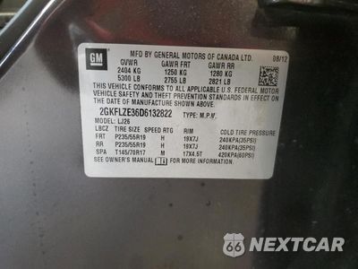 Zdjęcie 13 z 13 samochodu: 2013 GMC TERRAIN DENALI VIN:2GKFLZE36D6132822 - miniatura