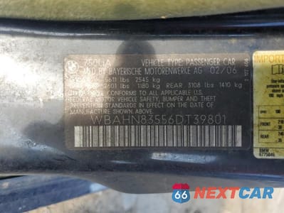 Zdjęcie 12 z 12 samochodu: 2006 BMW 750 LI VIN:WBAHN83556DT39801 - miniatura