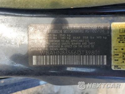 Zdjęcie 12 z 12 samochodu: 2006 BMW 750 LI VIN:WBAHN83556DT39801 - miniatura