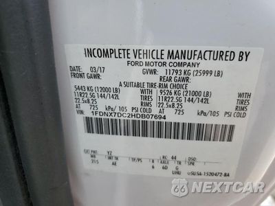 Zdjęcie 10 z 10 samochodu: 2017 FORD F750 SUPER DUTY VIN:1FDNX7DC2HDB07694 - miniatura