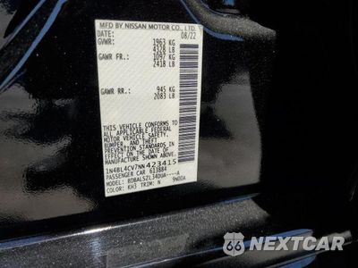 Zdjęcie 12 z 12 samochodu: 2022 NISSAN ALTIMA SR VIN:1N4BL4CV7NN423415 - miniatura