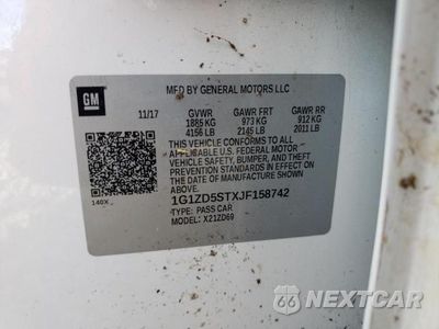 Zdjęcie 13 z 13 samochodu: 2018 CHEVROLET MALIBU LT VIN:1G1ZD5STXJF158742 - miniatura