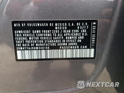 Zdjęcie 12 z 12 samochodu: 2017 VOLKSWAGEN JETTA GLI VIN:3VW4T7AJ9HM348166 - miniatura