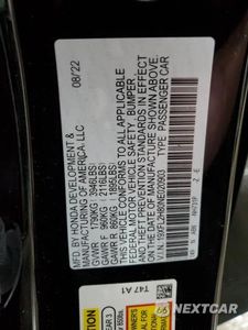 Zdjęcie 12 z 12 samochodu: 2022 HONDA CIVIC SPORT VIN:19XFL2H80NE020903 - miniatura