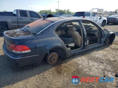 Trzecie zdjęcie samochodu z tyłu: 2006 BMW 750 LI VIN:WBAHN83556DT39801 - miniatura